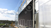 Installation d'un ecran LED fullcolor de 60 m� en fa�ade du magasin Leclerc de Chinon.