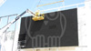 Installation d'un ecran LED fullcolor de 60 m� en fa�ade du magasin Leclerc de Chinon.