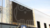 Installation d'un ecran LED fullcolor de 60 m� en fa�ade du magasin Leclerc de Chinon.