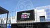 Installation d'un ecran LED fullcolor de 60 m� en fa�ade du magasin Leclerc de Chinon.