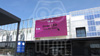 Installation d'un ecran LED fullcolor de 60 m� en fa�ade du magasin Leclerc de Chinon.
